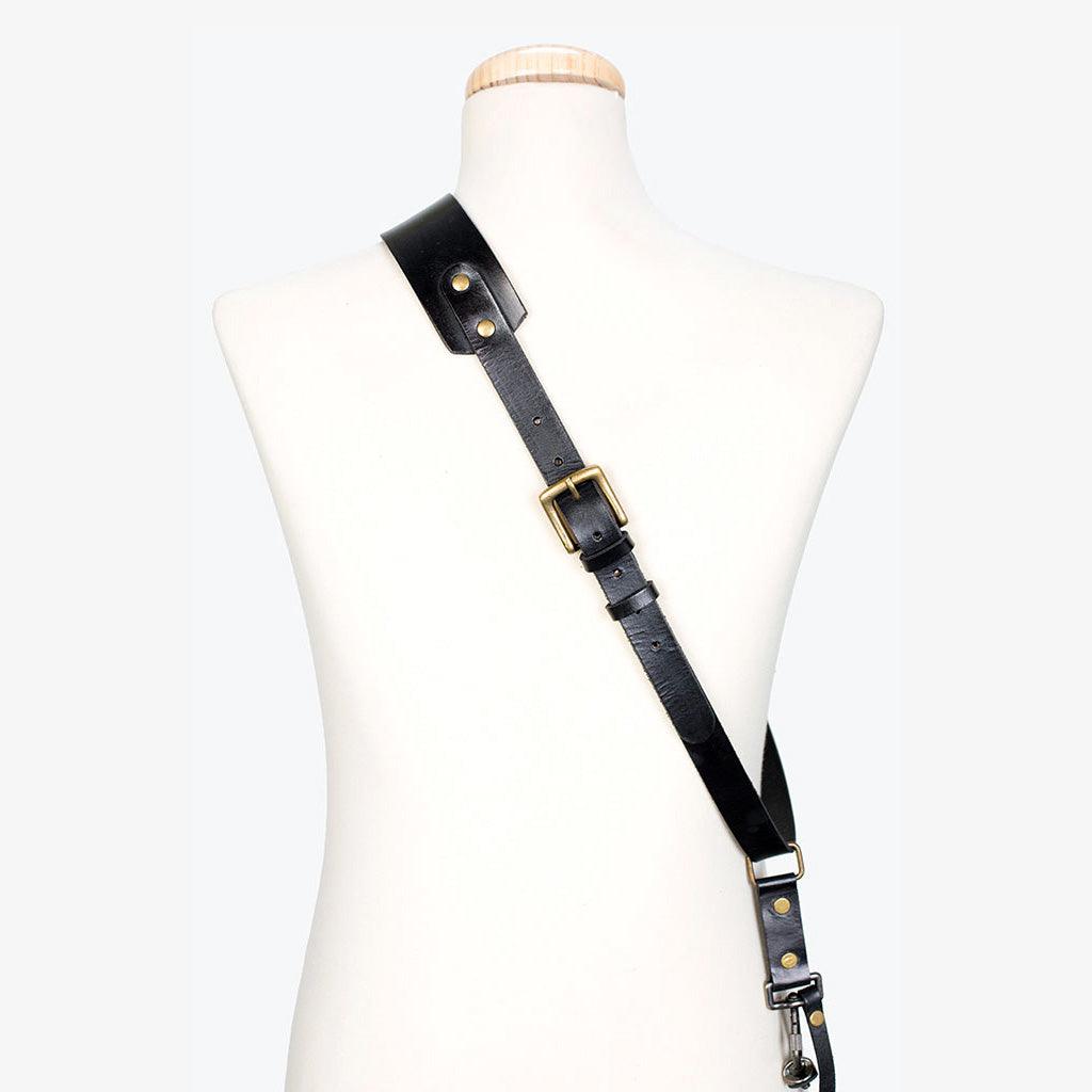 Berlin #601 - Black sling leather camera strap