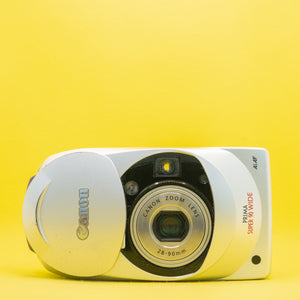 Canon Prima Super 90 Wide - Fotocamera a pellicola premium da 35 mm, nuova di zecca
