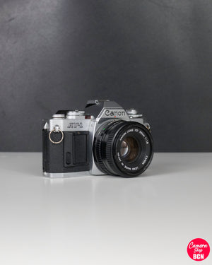 Canon AV-1 - Fotocamera SLR da 35 mm + OBIETTIVO FD 1.8 da 50 mm